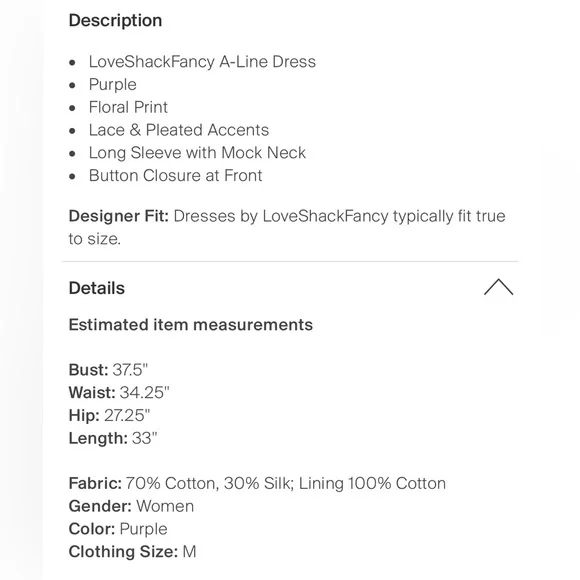 🎀 LoveSchackFancy Viola Floral Lace Print Mini Dress 🎀 - Picture 10 of 10